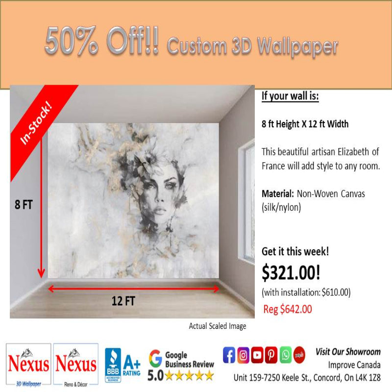In-Stock Custom 3D Wallpaper Artisan Elizabeth of France WAL0612